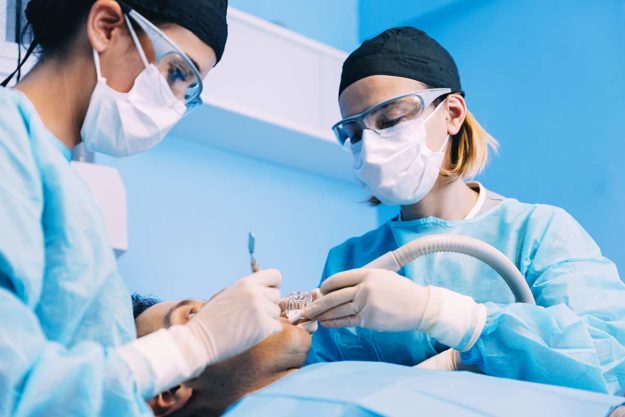 dental emergency dental emergency procedure being done